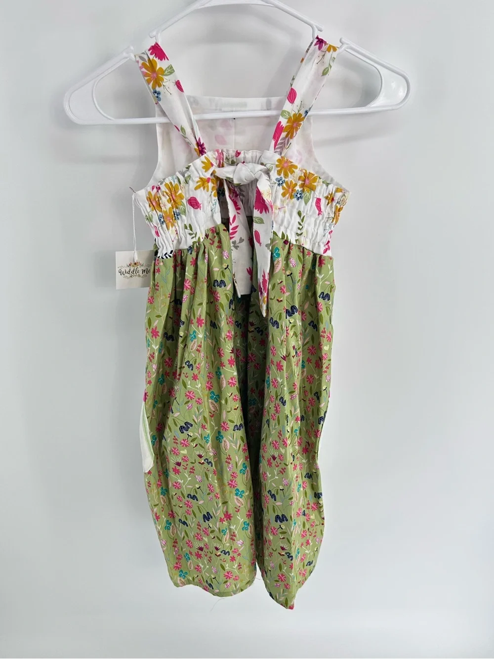 NWT Widdle Me Boutique Floral Patchwork Dress - Size 12